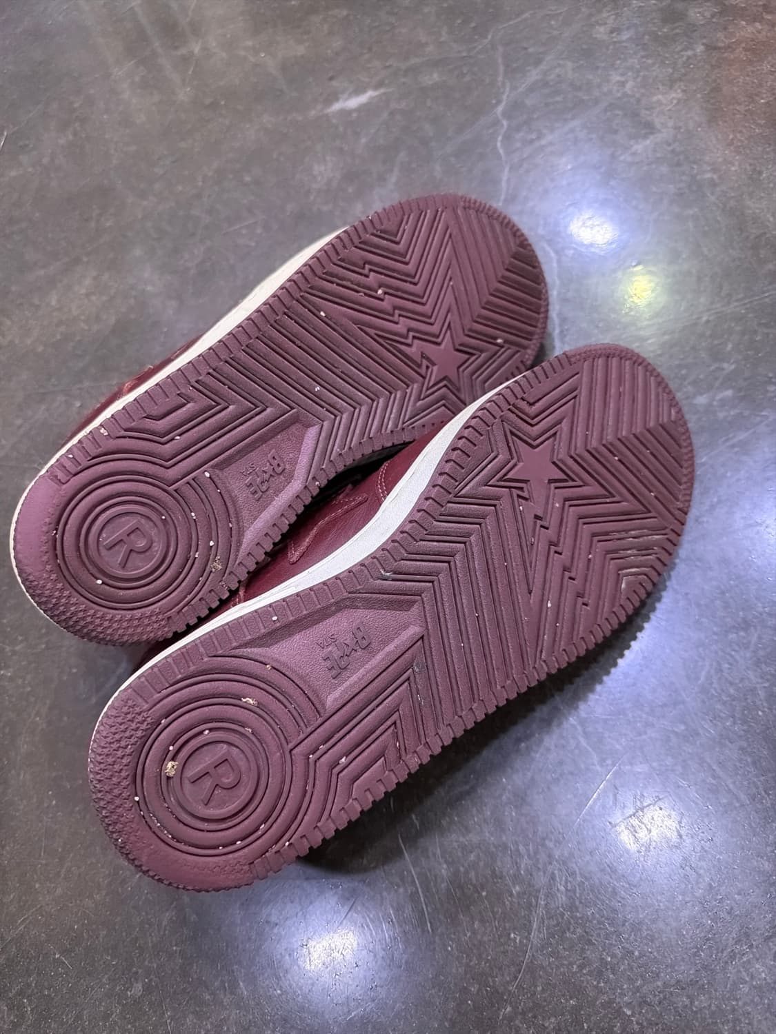 베이프 베이프스타 로우 레드윙 버건디 포스 스니커즈 285 상품이미지9