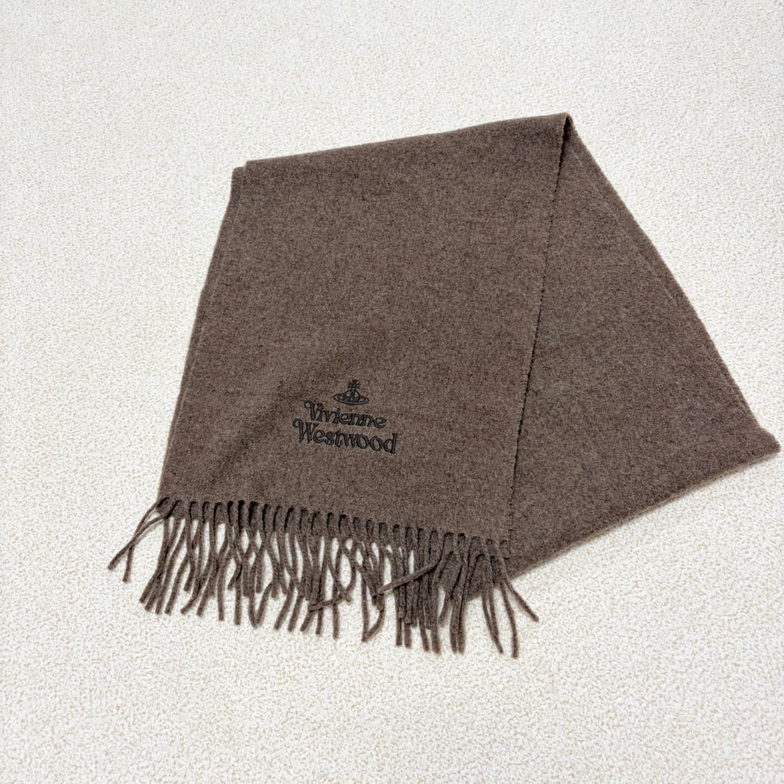 비비안웨스트우드 브라운 울 머플러 상품이미지5