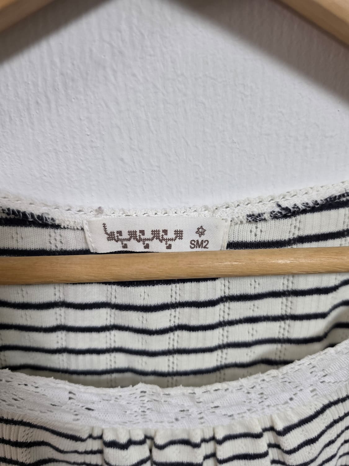 일본 빈티지 sm2 사만다모스2 스트라이프 상의 상품이미지3