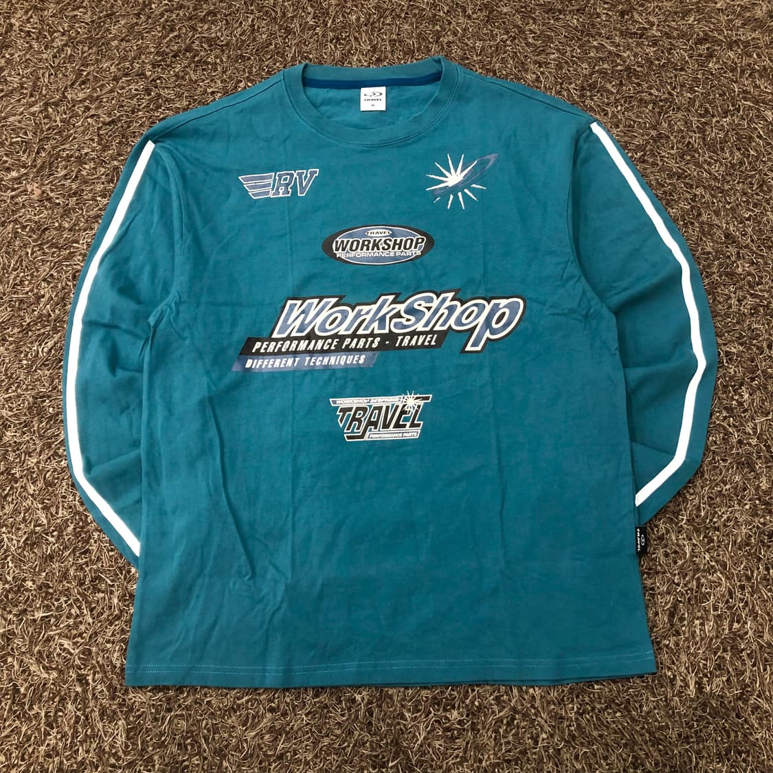 M 트래블 프린팅 롱슬리브 긴팔 티셔츠 상품이미지1