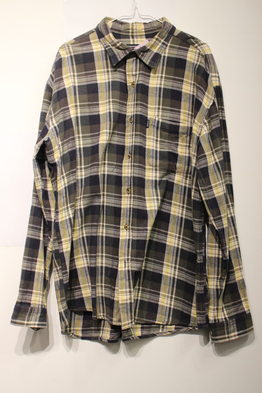 252. 옐로우&브라운 체크 셔츠 상품이미지1
