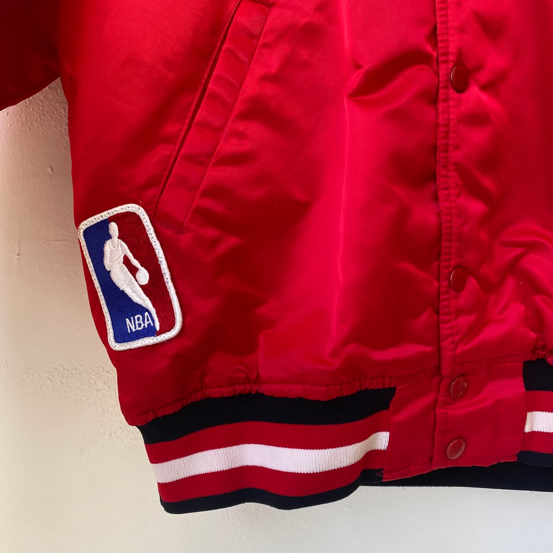 🌊80s 스타터 시카고불스 satin stadium jumper 상품이미지6