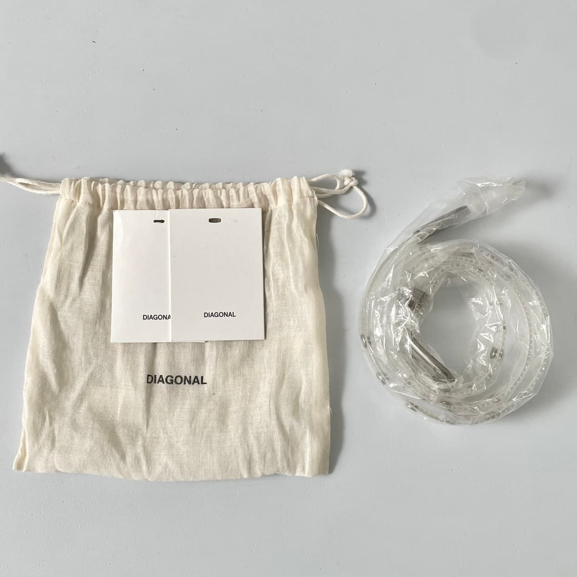 [diagonal] 다이애그널 스터드 벨트 stud clear belt 상품이미지6