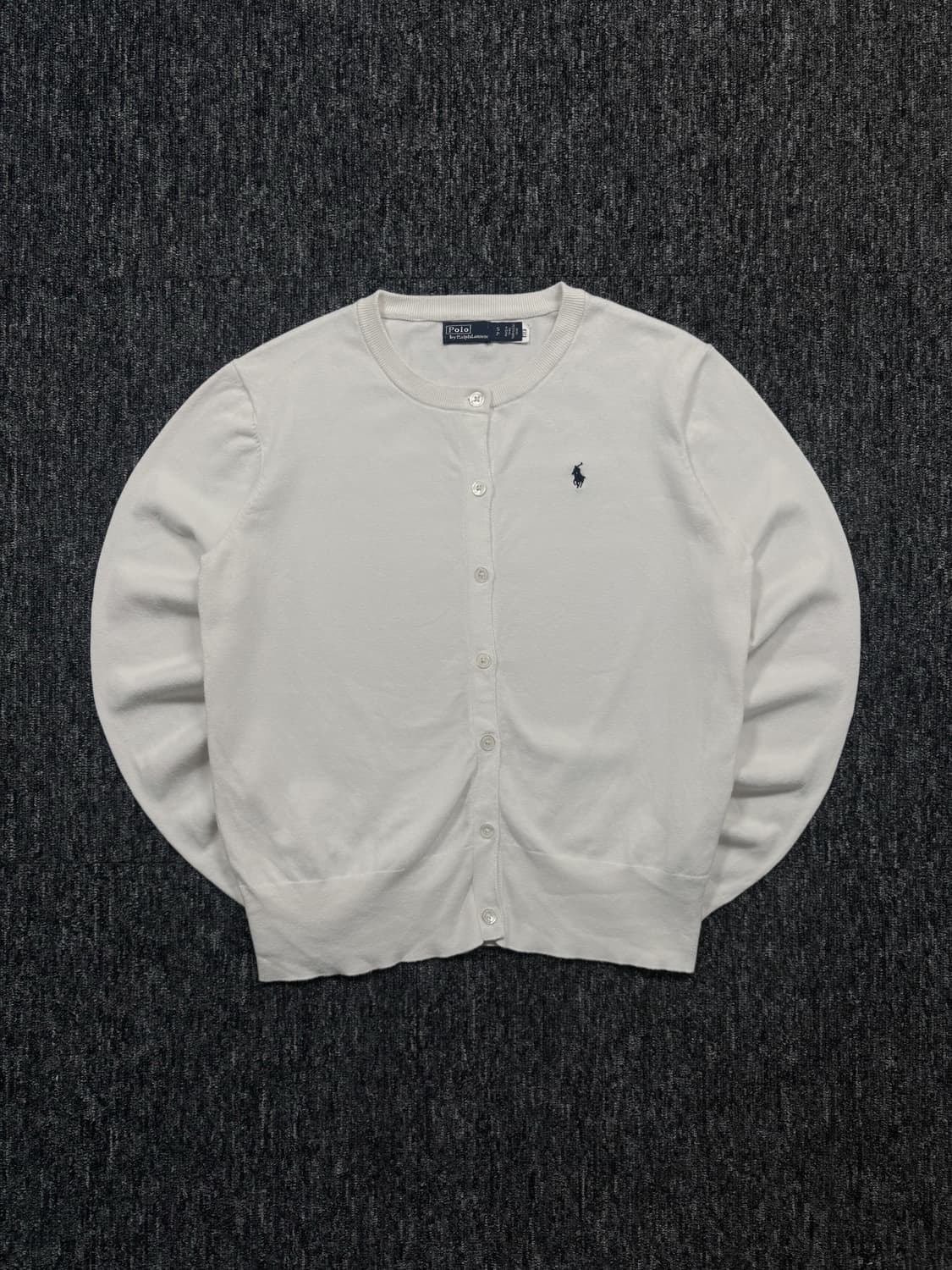 폴로 화이트 가디건 상품이미지3