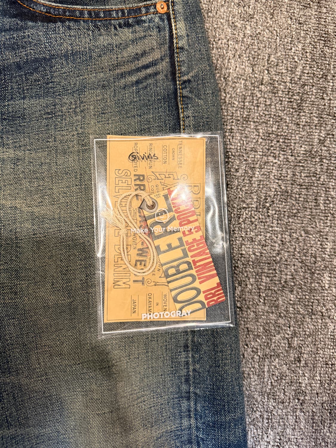 더블알엘 기빈스진 30/30 밑단 워싱 기장수선 2센치 (밑단 살리기x) 상품이미지6