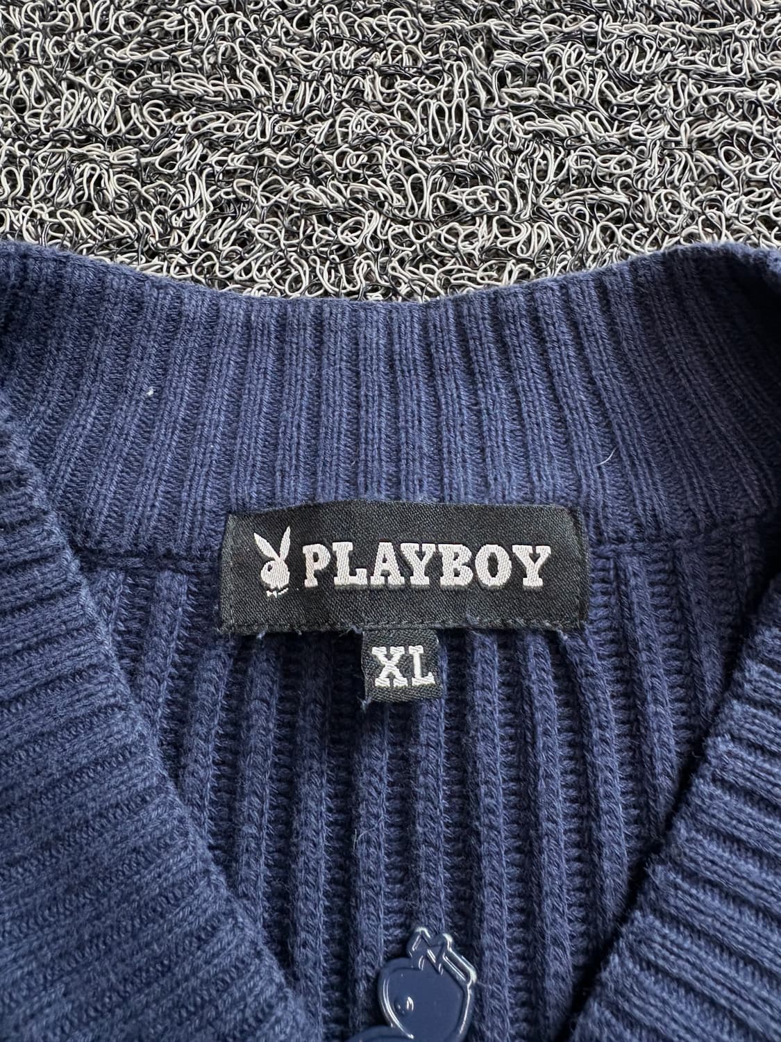 플레이보이 올드스쿨 빅로고 니트 집업 3302 상품이미지3