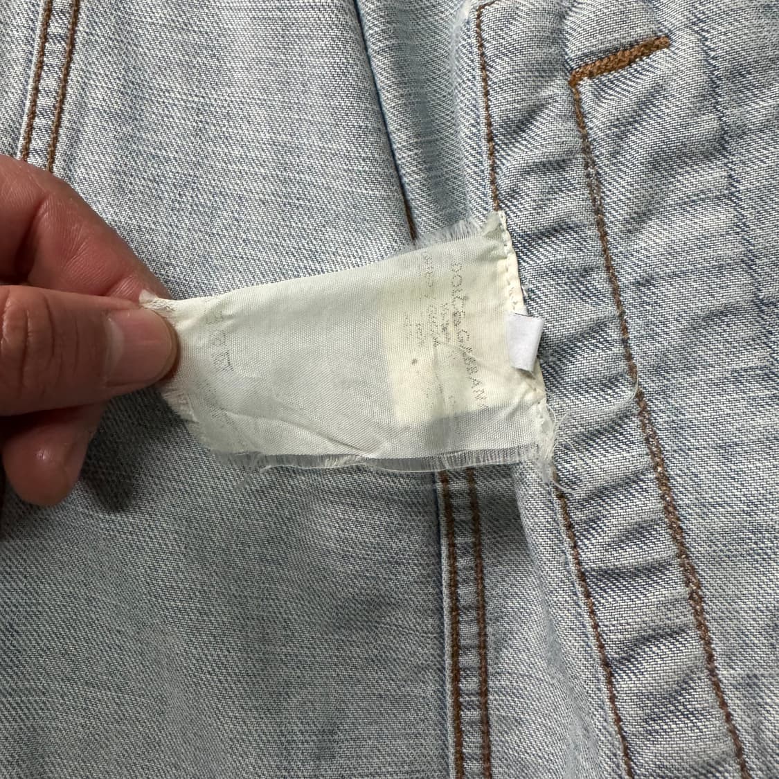 [XL] D&G 돌체앤가바나 데님 스웻 집업 자켓 상품이미지10