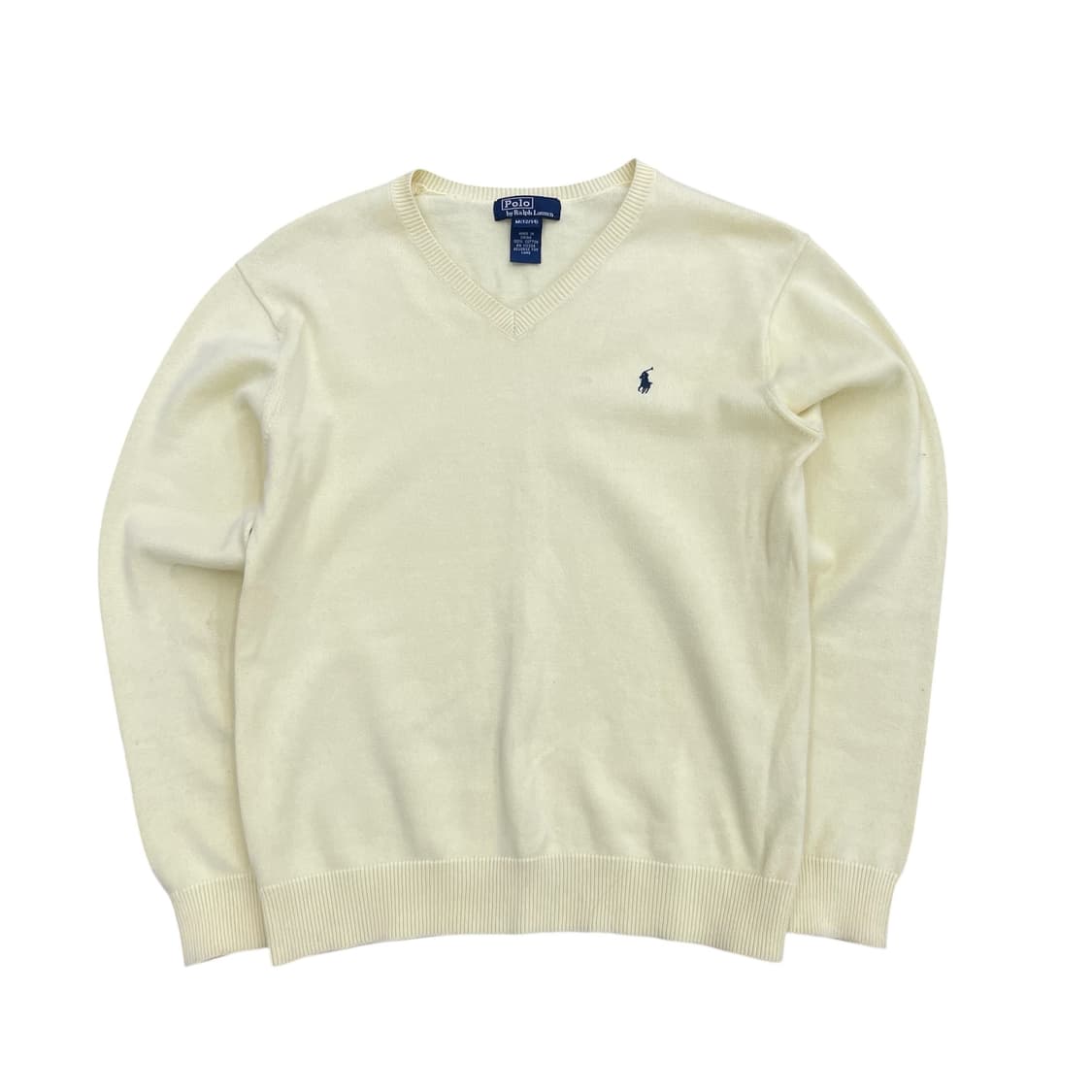 폴로 랄프로렌 아이보리 V넥 니트 상품이미지1