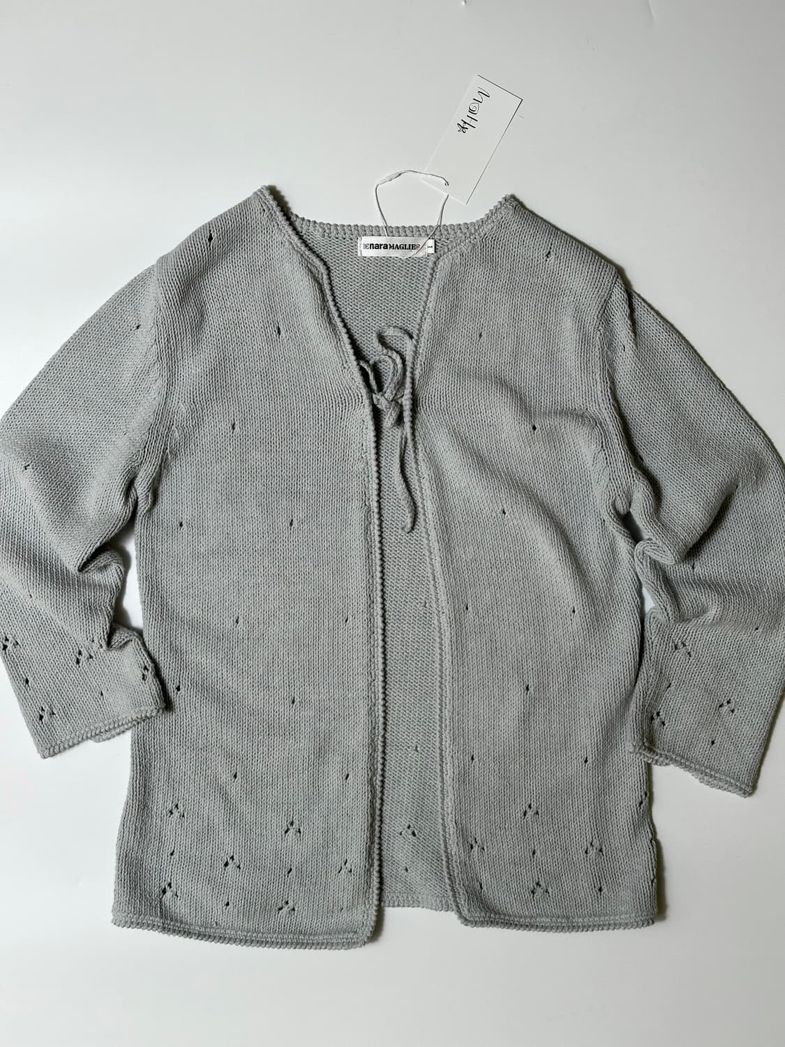 소프트블루 니트 가디건 상품이미지9