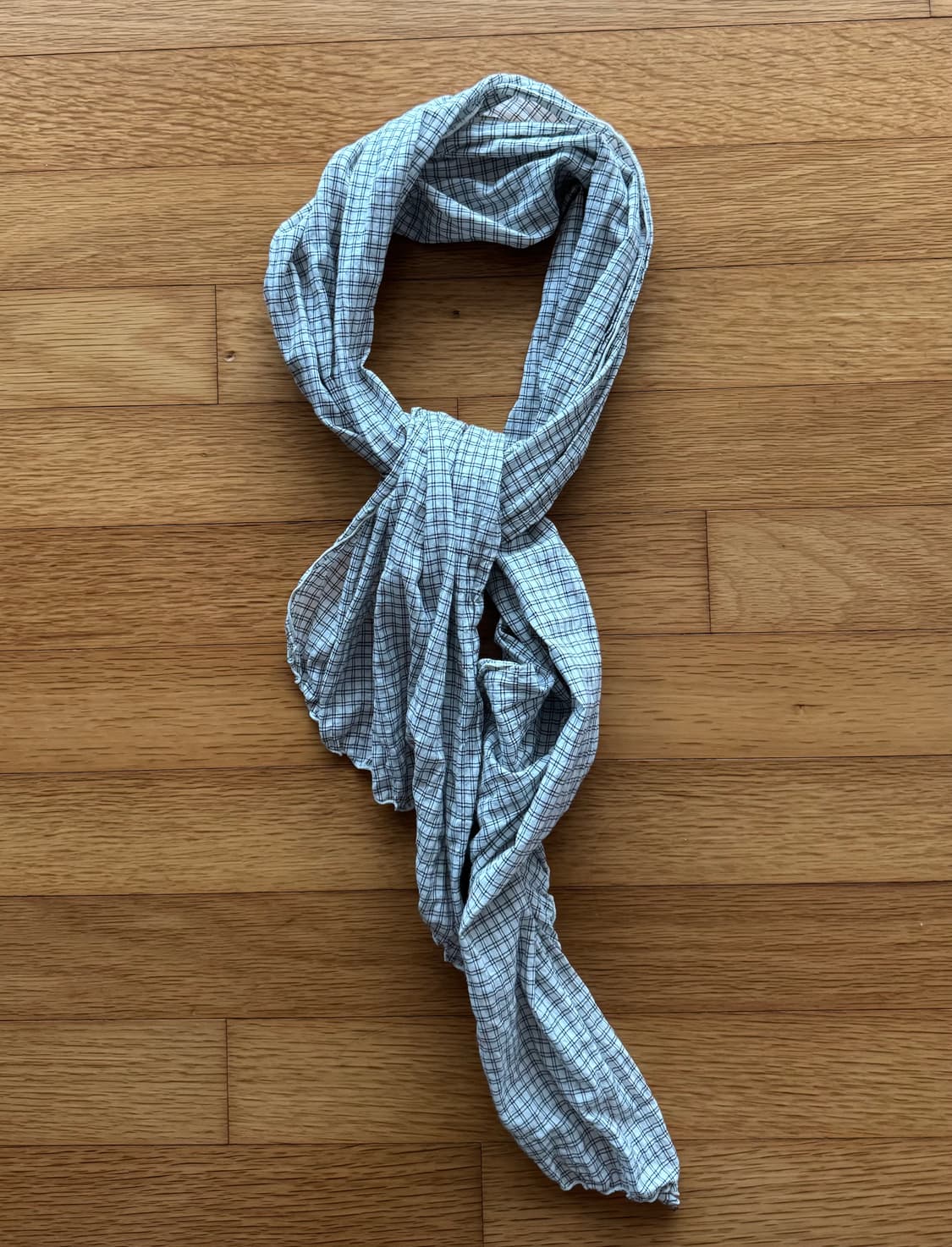 브라운야드 아이보리 체크 스카프 상품이미지2