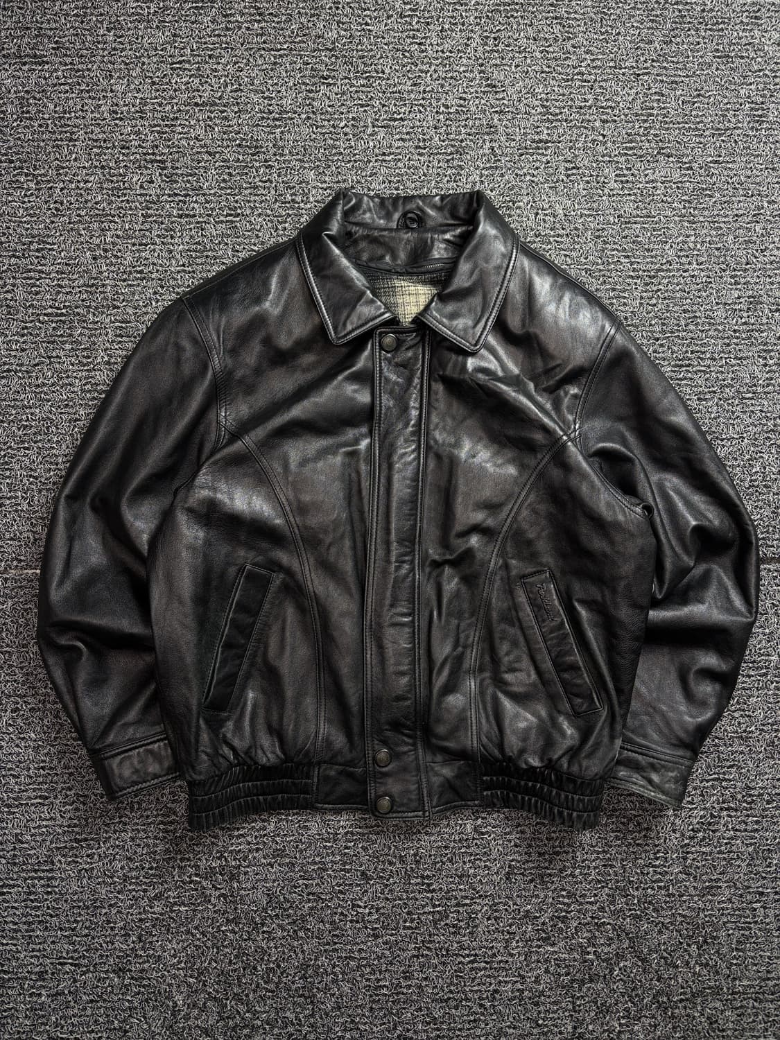 빈티지 아카이브 램스킨 가죽 봄버 자켓 2065 상품이미지2