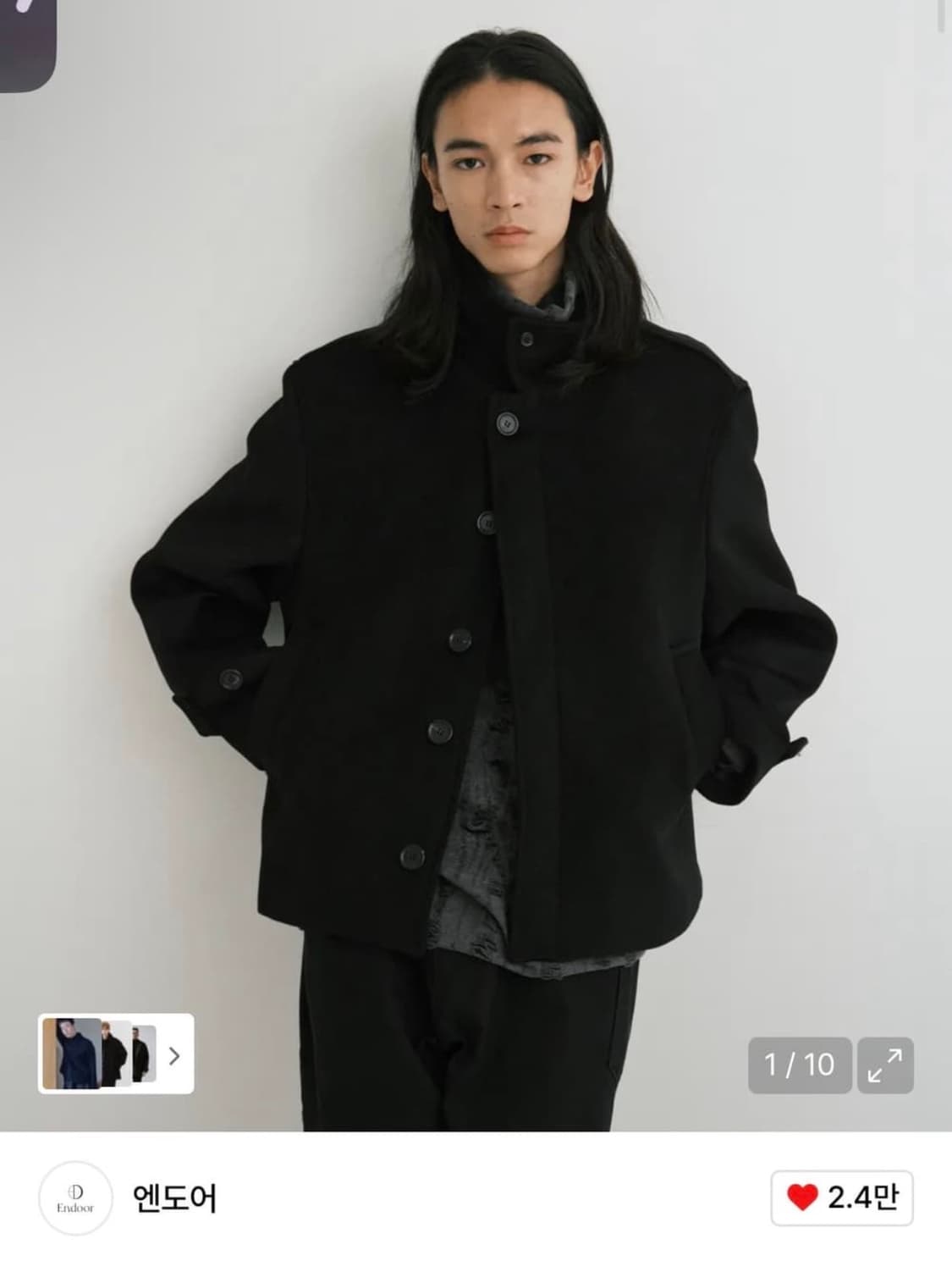 엔도어 숏 맥코트 블랙 상품이미지1