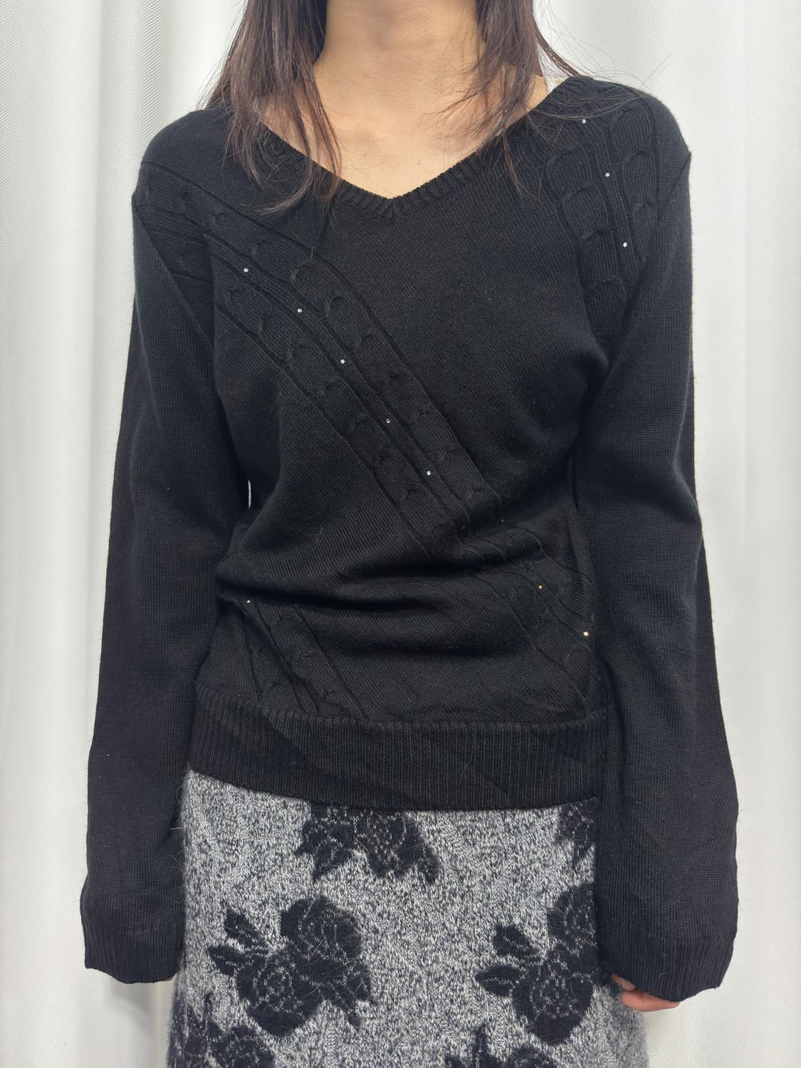 oriental knit top 상품이미지1