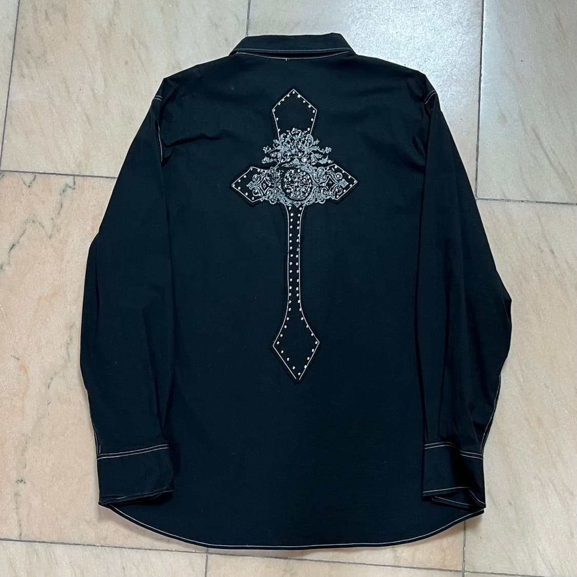 4XL vtg y2k 락시크 펑크 오버핏 빅패치 셔츠 상품이미지1