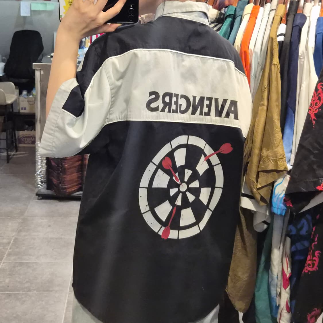 [NO.9] 빈티지 펑키 캐나다 왕립군인회 다트팀 반팔셔츠 상품이미지4