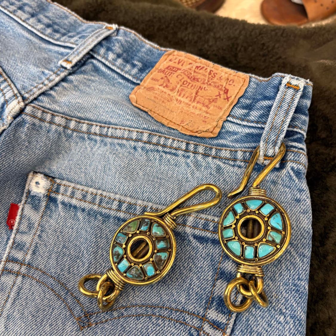 네이티브아메리칸 스타일 핸드메이드 키홀더  상품이미지1