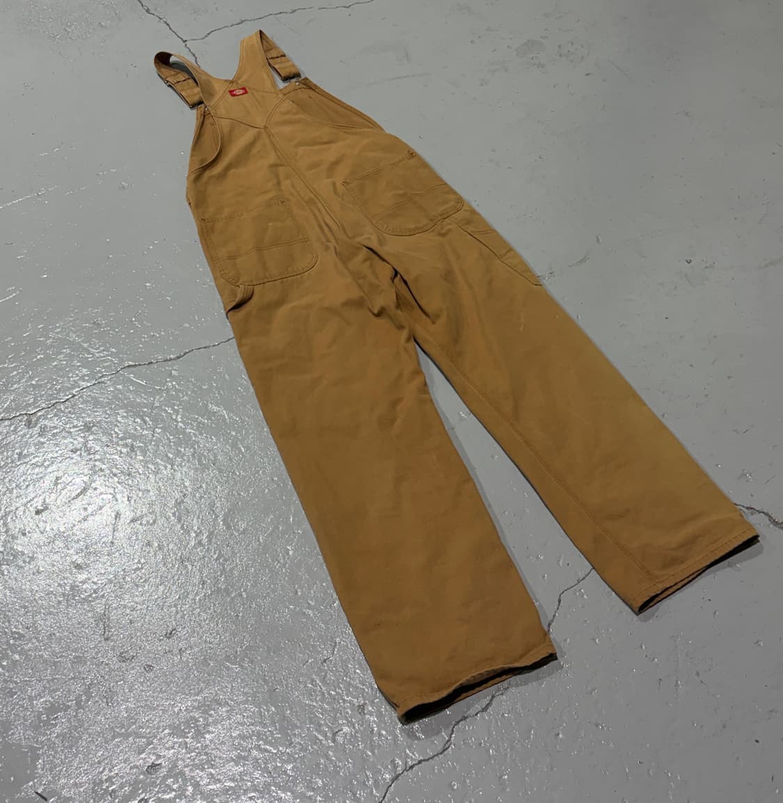 디키즈(Dickies) 빈티지 덕 캔버스 브라운 오버롤 상품이미지7