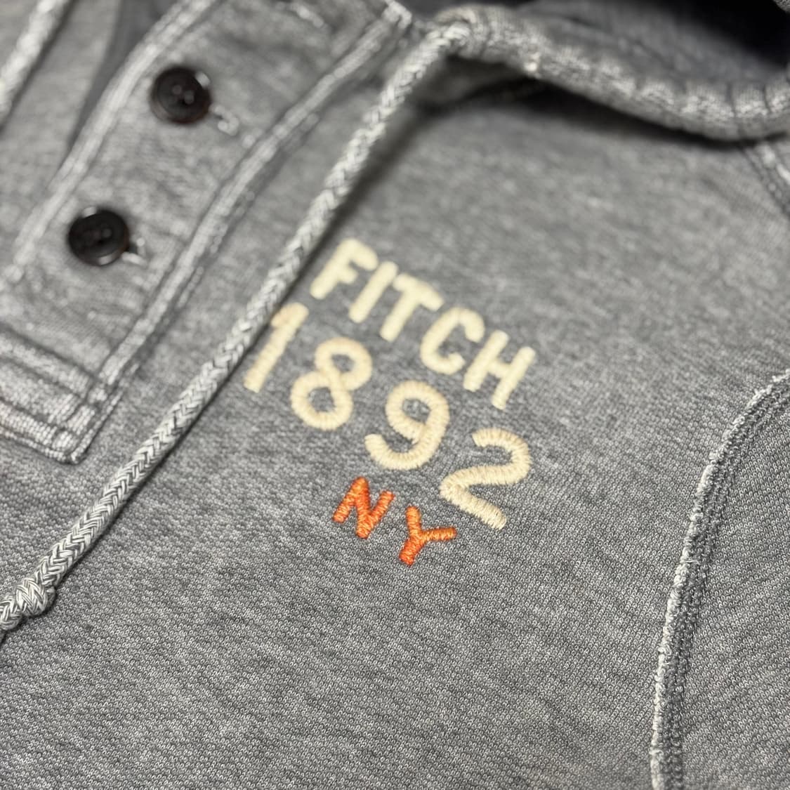 아베크롬비 & 피치 빈티지 헨리넥 버튼업 후드 티셔츠 상품이미지2