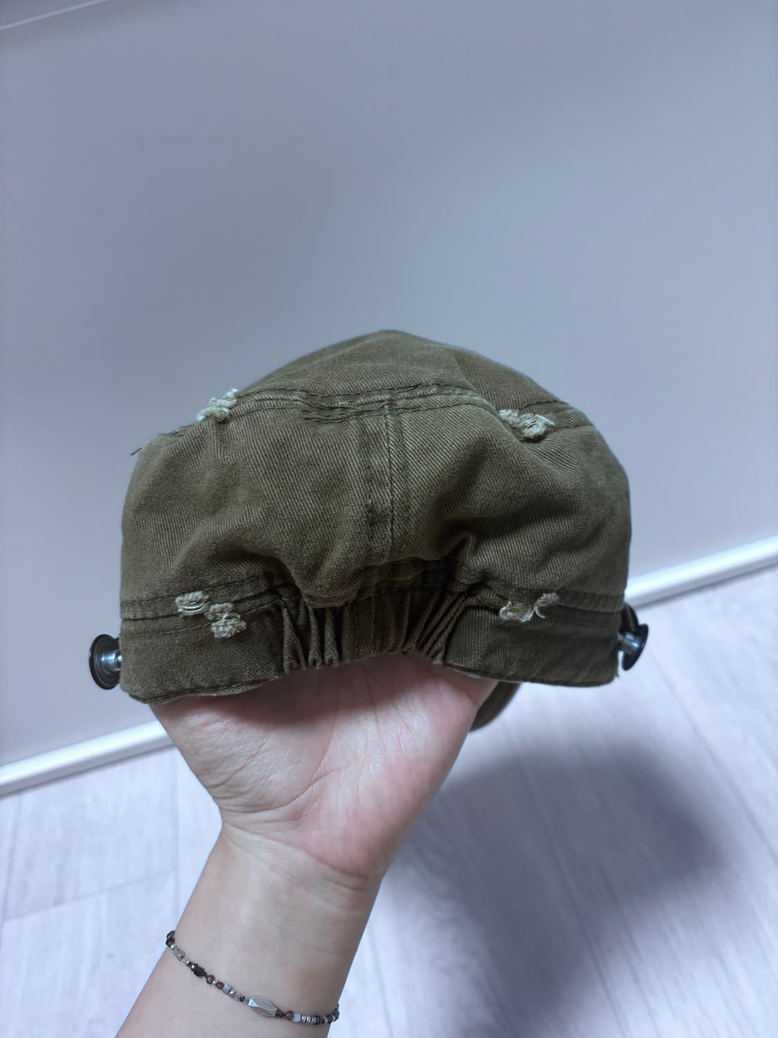 빈티지 워싱 캡모자 (군모) 상품이미지3