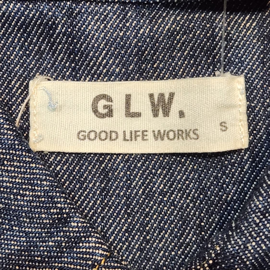 굿라이프웍스 오버사이즈 워시드 데님셔츠 (S) 상품이미지2