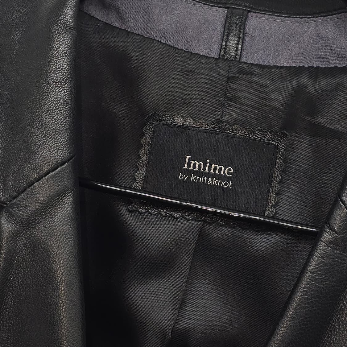 Imime 블랙 양 가죽 코트 56 *사용감 확인*  상품이미지2