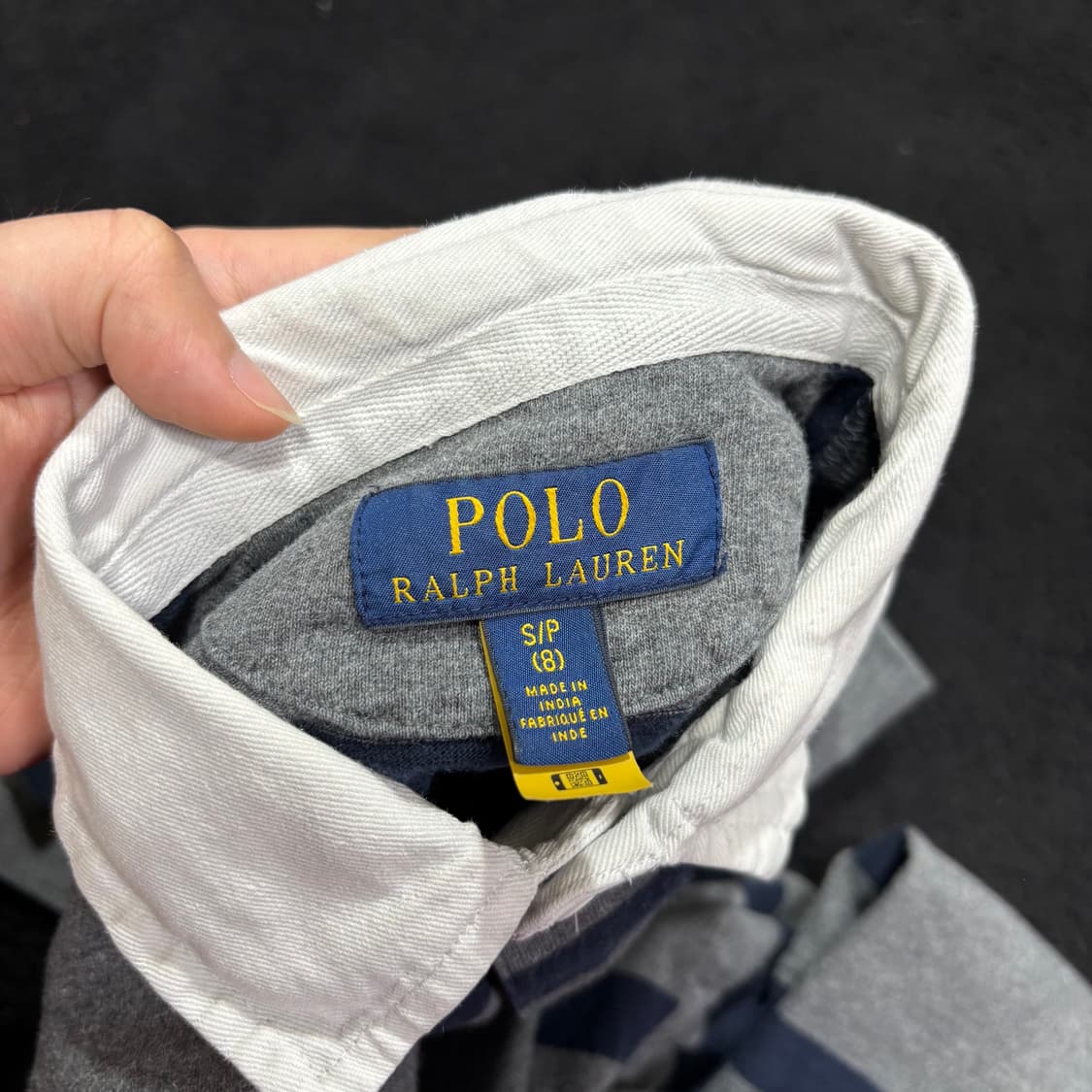 8Y 폴로 랄프로렌 키즈 차콜 럭비티 상품이미지4