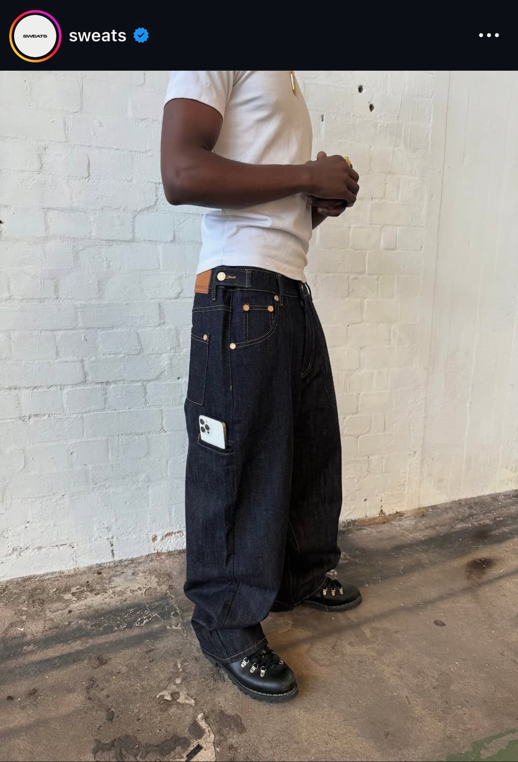 sweats collective Indigo Baggy Denim 상품이미지4