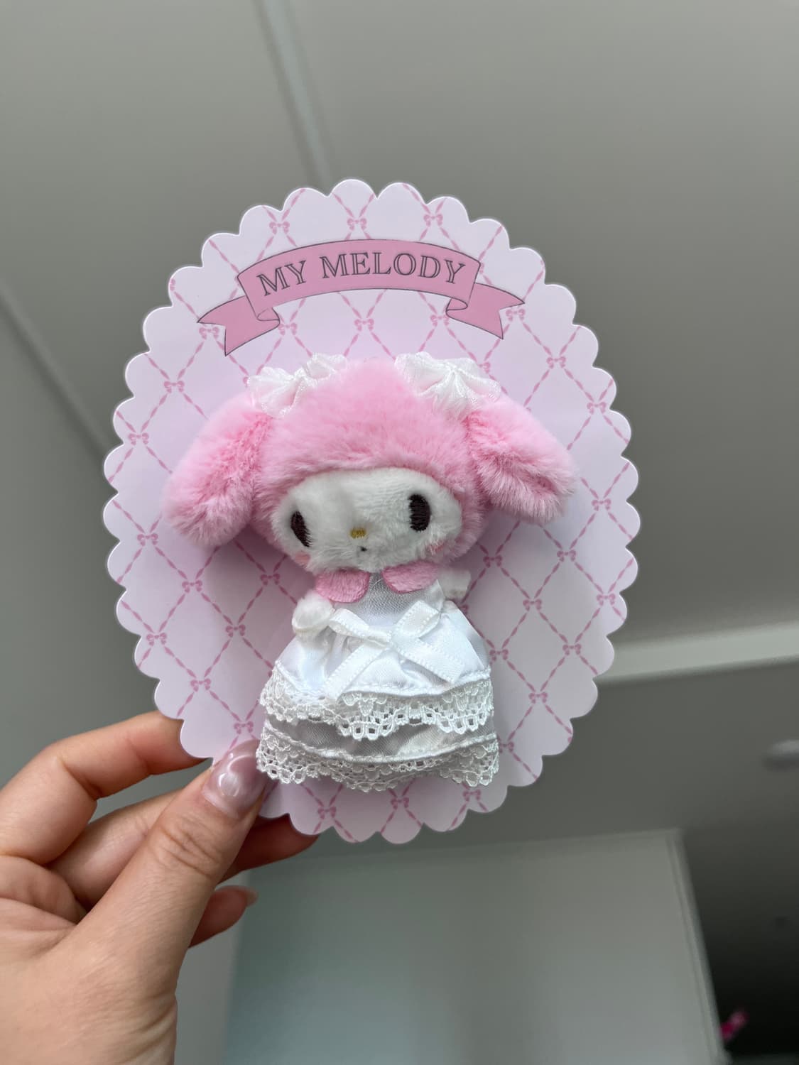 마이멜로디 마멜 인형뱃지 상품이미지1