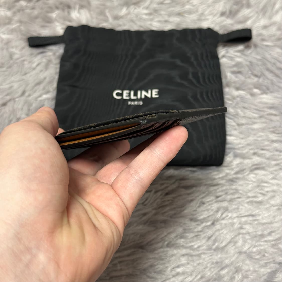 [정품 OS] 셀린느 트리옹프 카드지갑 탠 상품이미지8