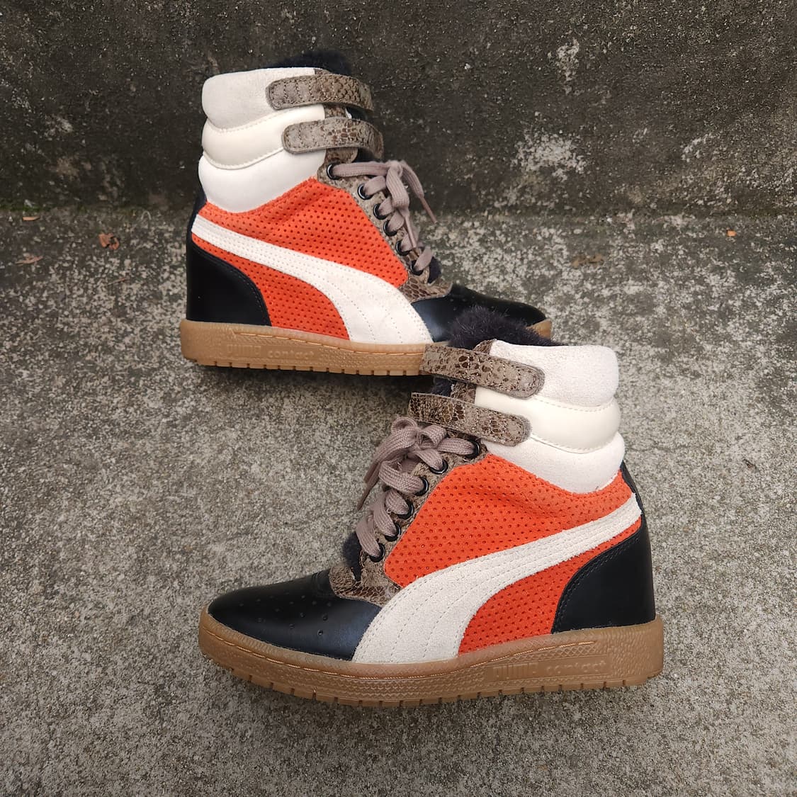 [230] 푸마 x 아트모스 스카이 웨지 퍼 힐 스니커즈 상품이미지4