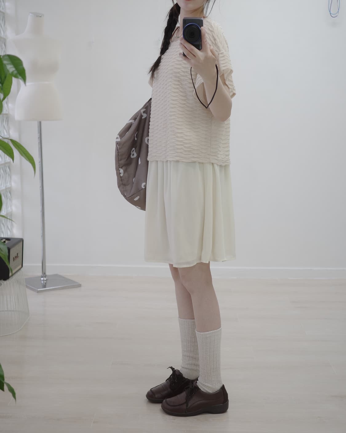 Style Operation light beige one-piece 상품이미지2