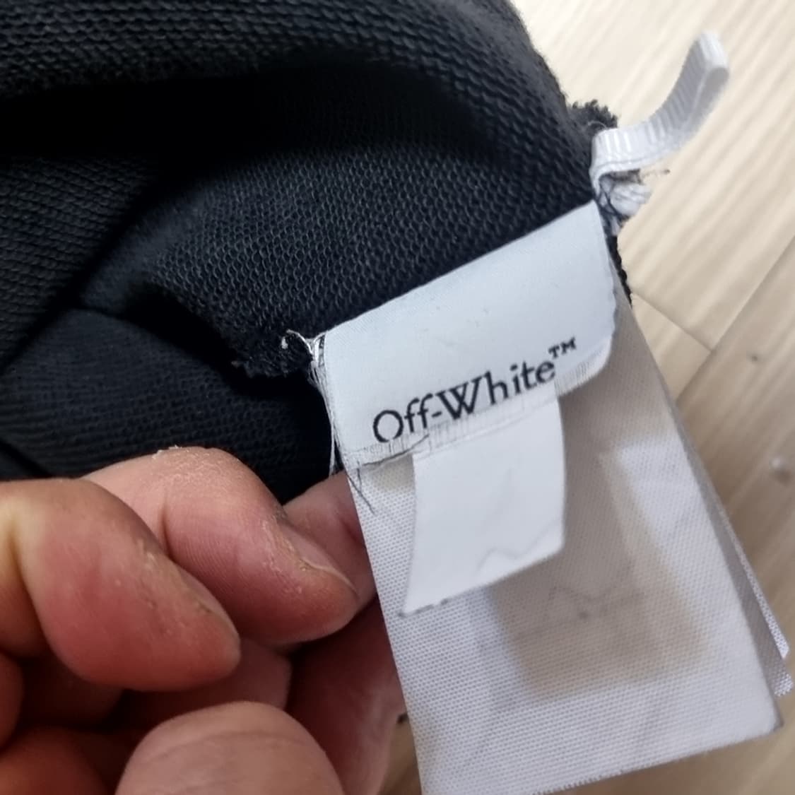OFF-WHITE 앙상블 아플리케 후드티 블랙(프리) 상품이미지10