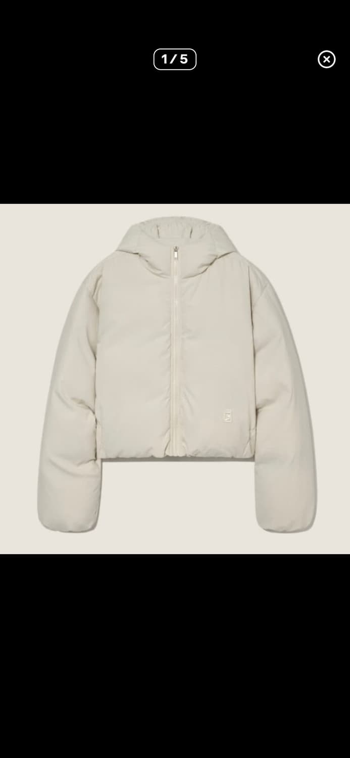 글로니 푸퍼 패딩 아이보리 상품이미지1