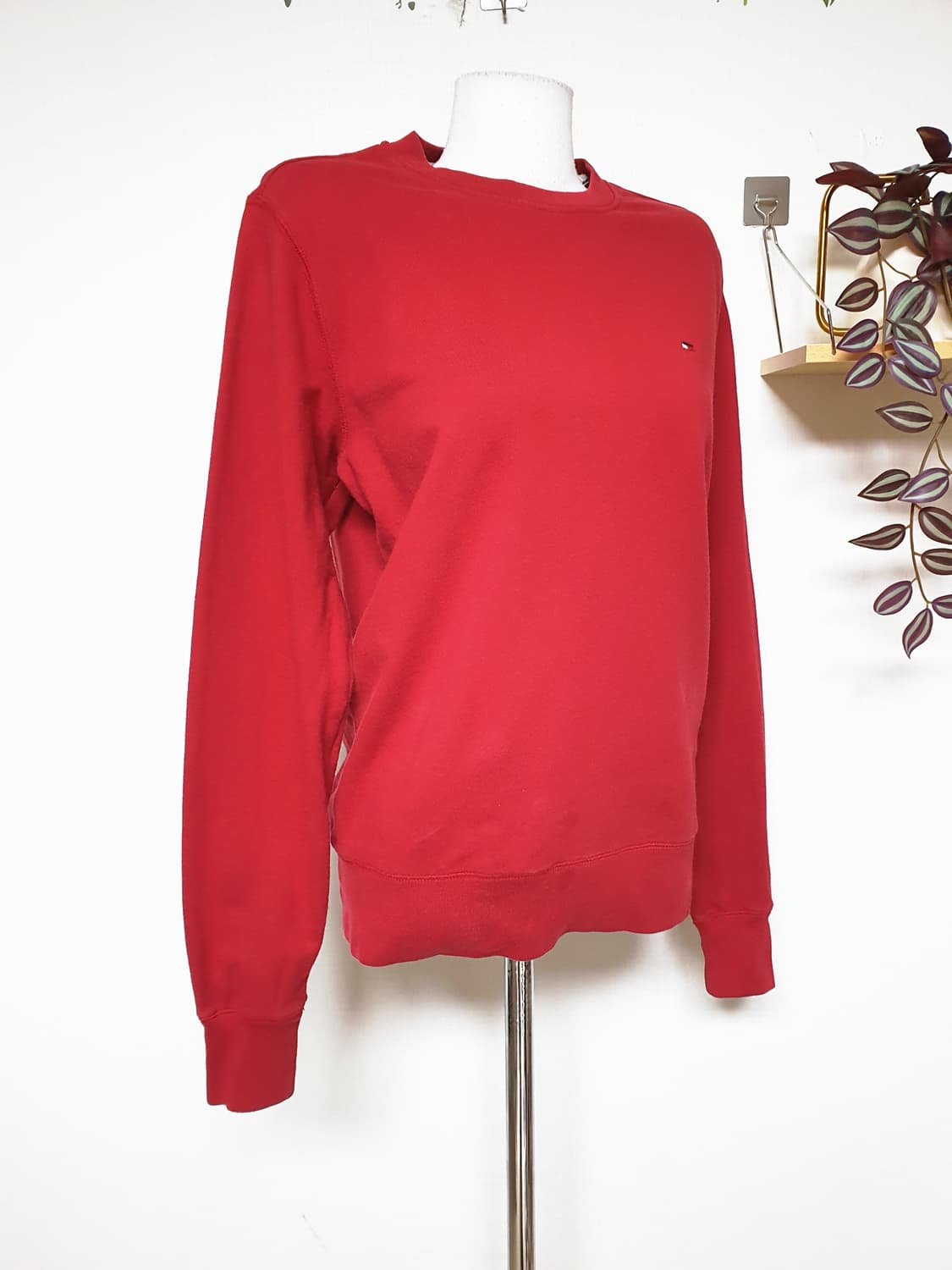 타미힐피거 맨투맨 S 레드 상품이미지5