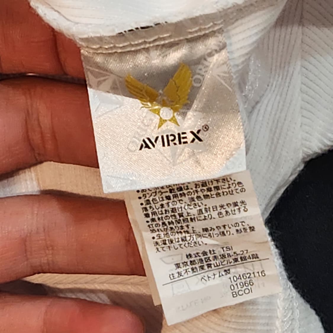 AVIREX USA 빈티지 헨리넥 롱슬리브 티셔츠 화이트 S 상품이미지6