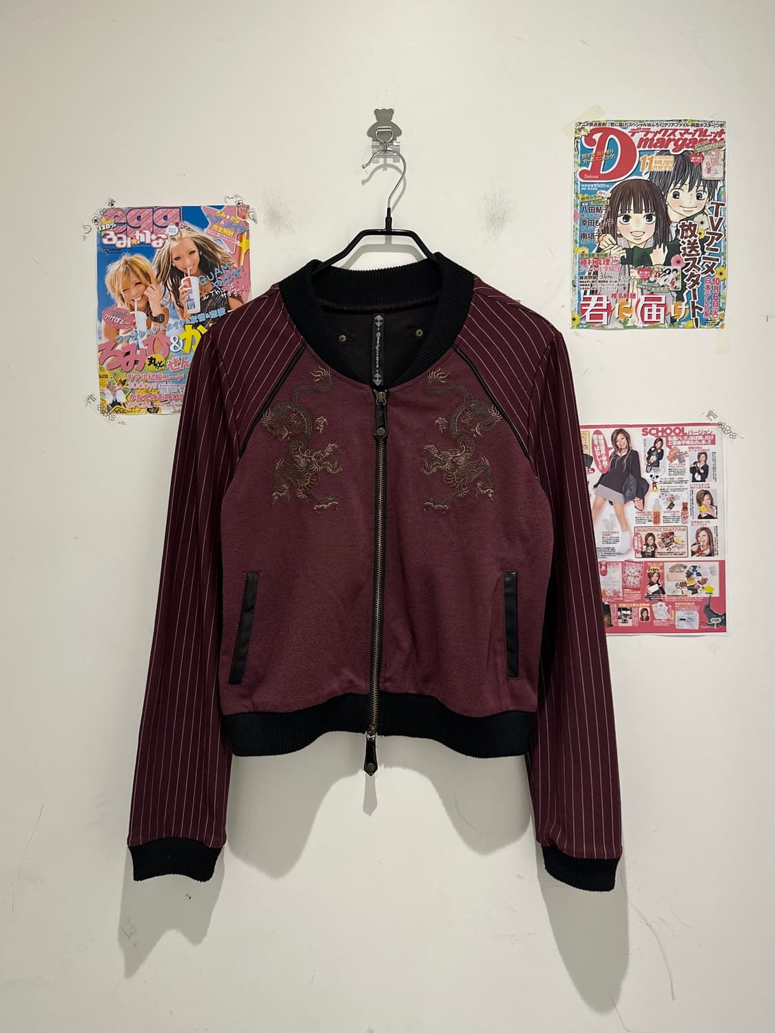  Ozz croce Burgundy Oriental Zip-Up  상품이미지1