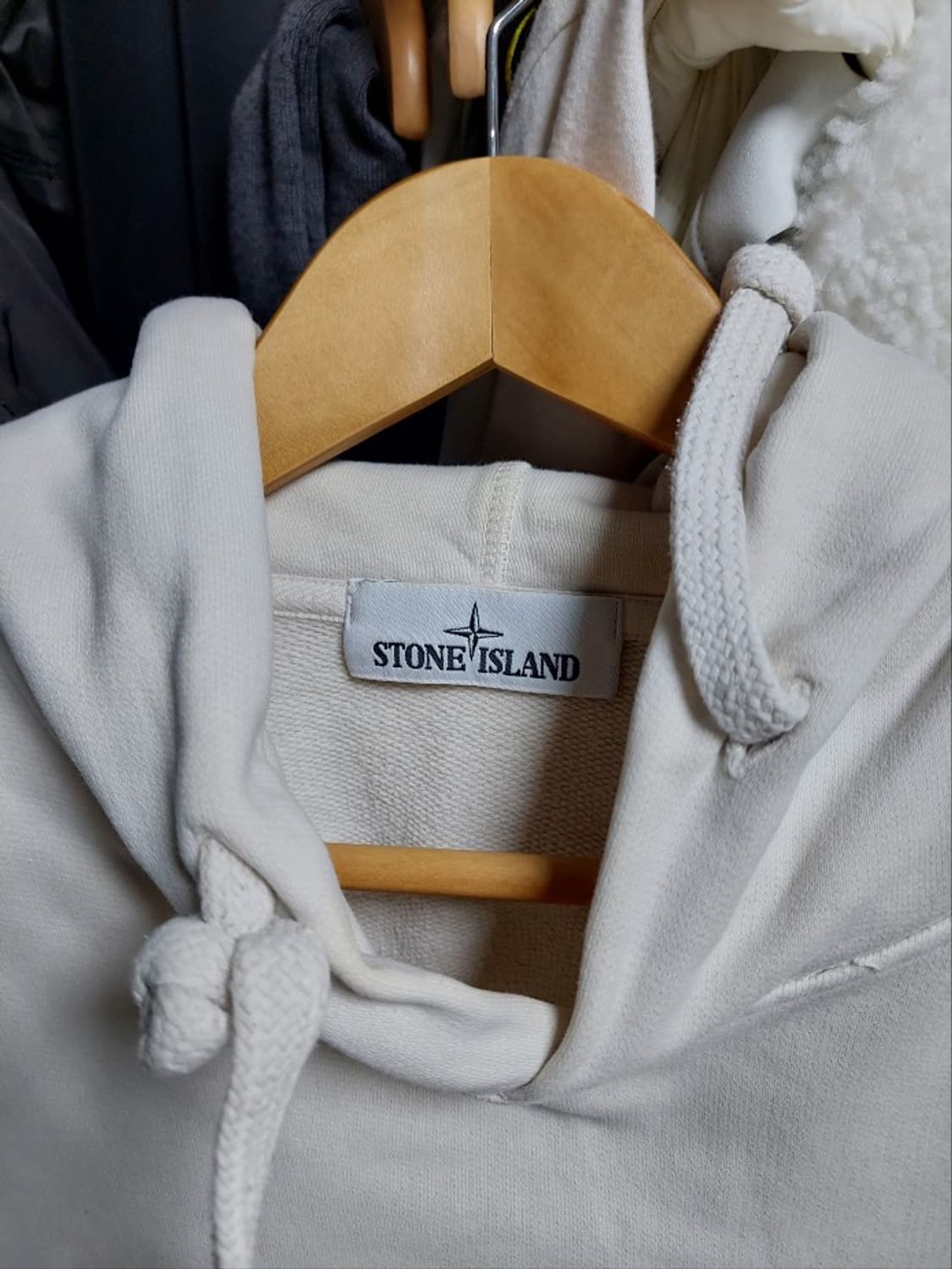 스톤아일랜드 후드티 아이보리 m 상품이미지3