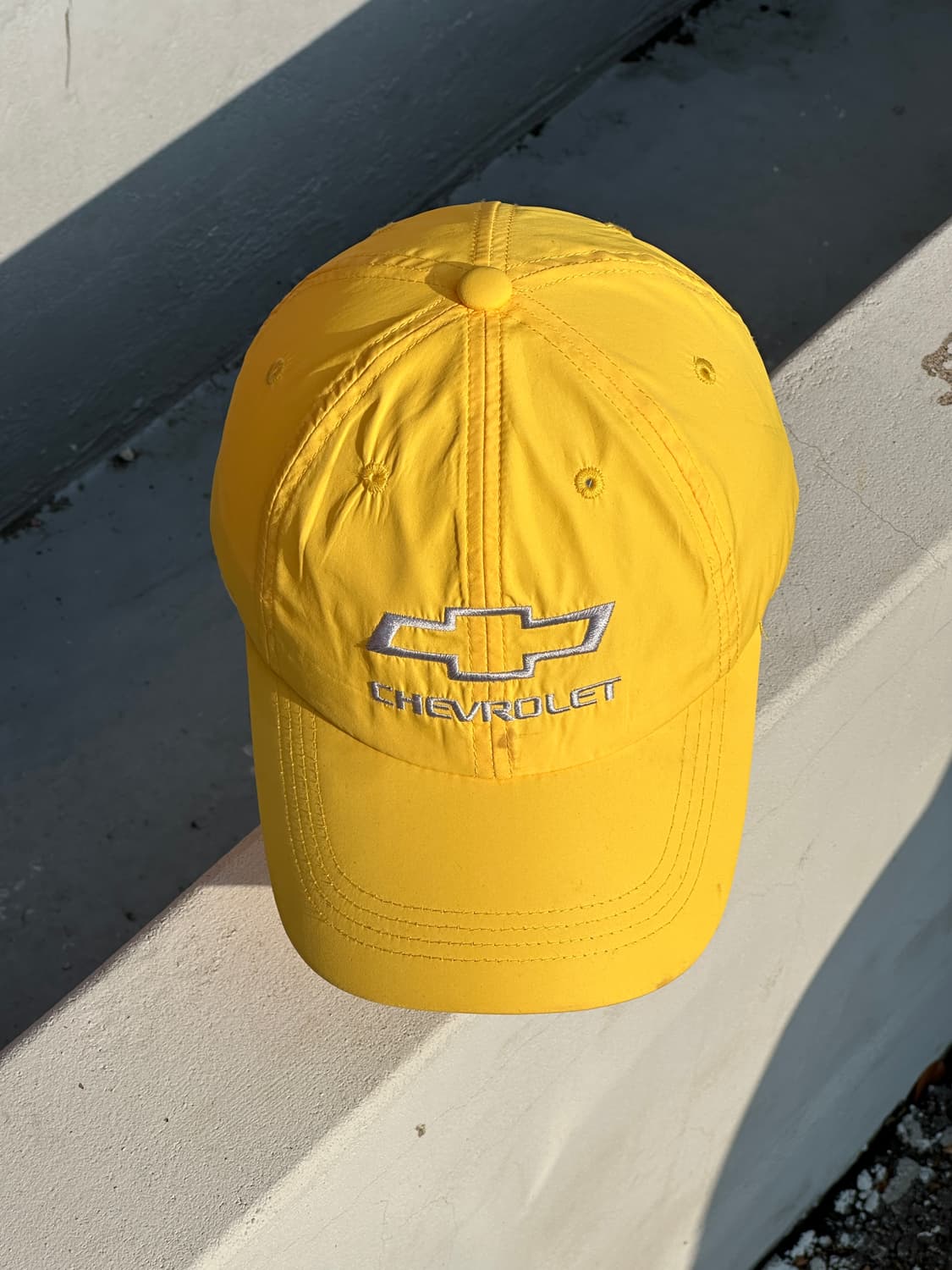 [F] 빈티지 쉐보레 로고 옐로우 볼캡 모자 상품이미지1