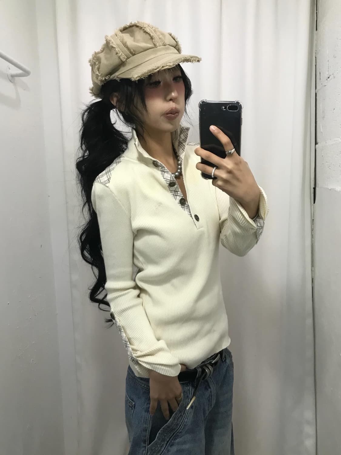 Burberry Check Pattern Knit 상품이미지6