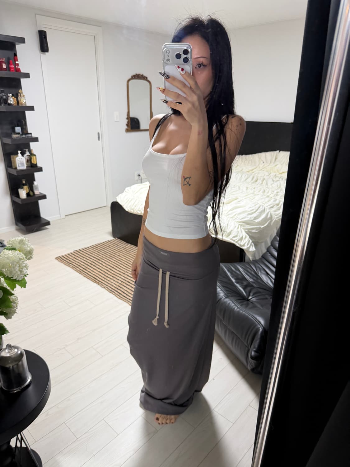 Odor jersey skirt 상품이미지3