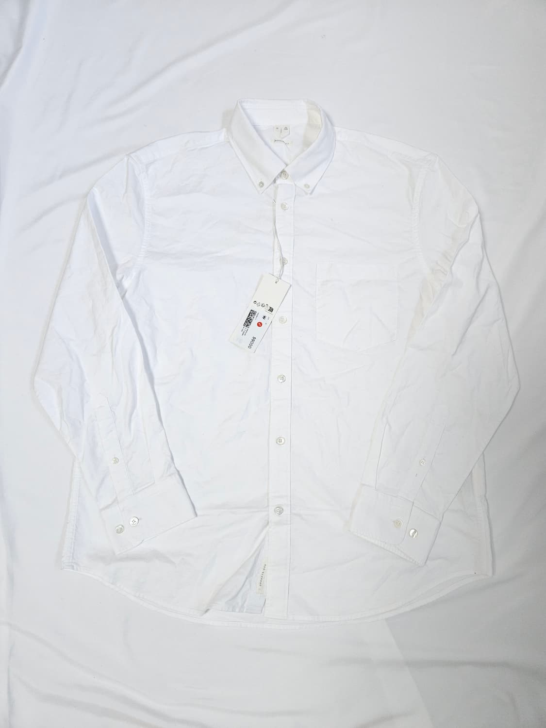 아르켓 ARKET 옥스포트 셔츠 화이트 레귤러핏 50 (새상품) 상품이미지1