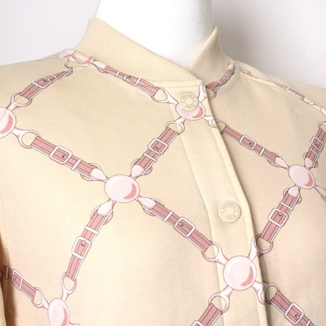 에르메스 베이지 순면 스냅버튼 자켓 (44) 상품이미지4