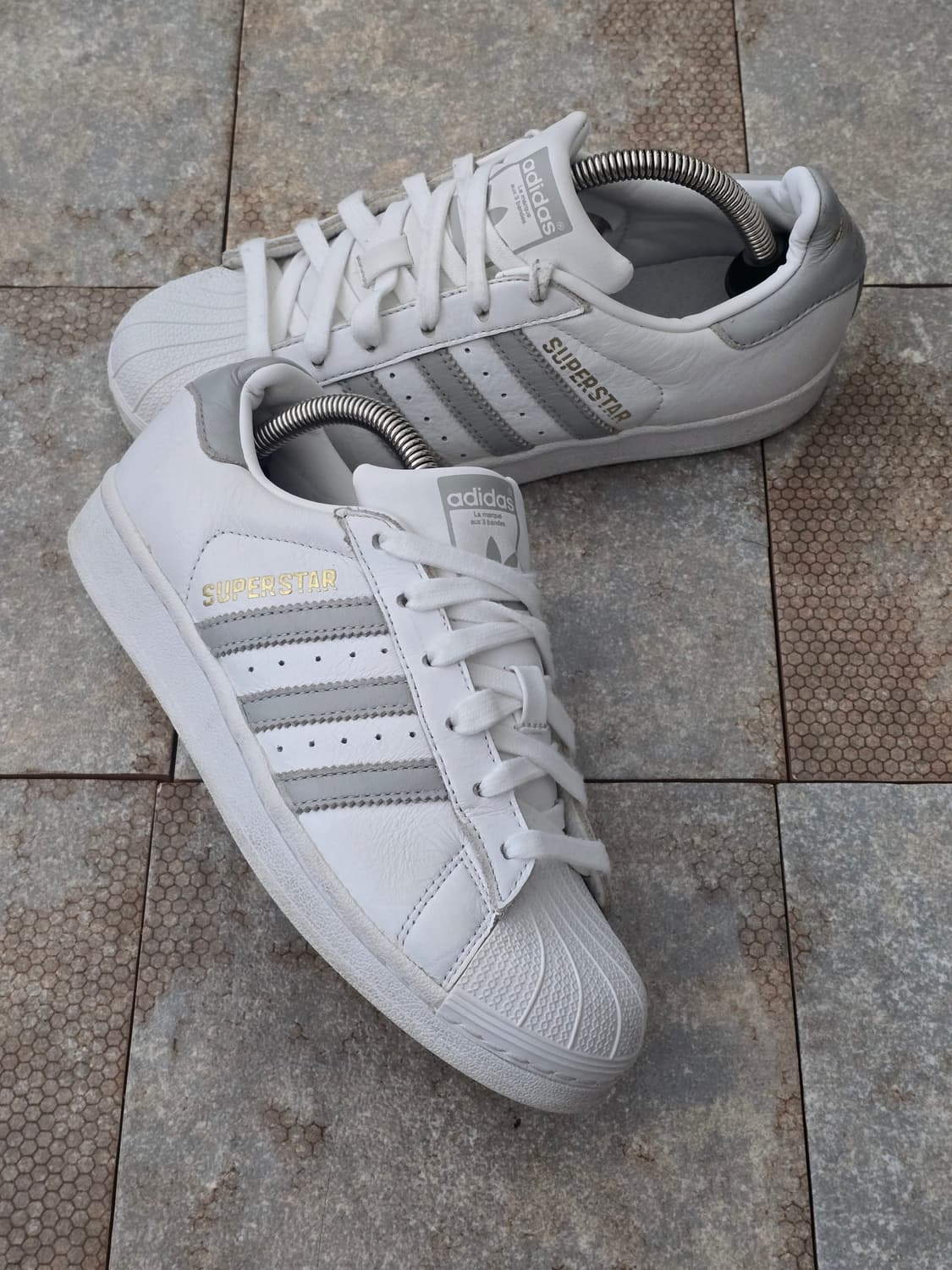 (230)아디다스 슈퍼스타 화이트 그레이 상품이미지7