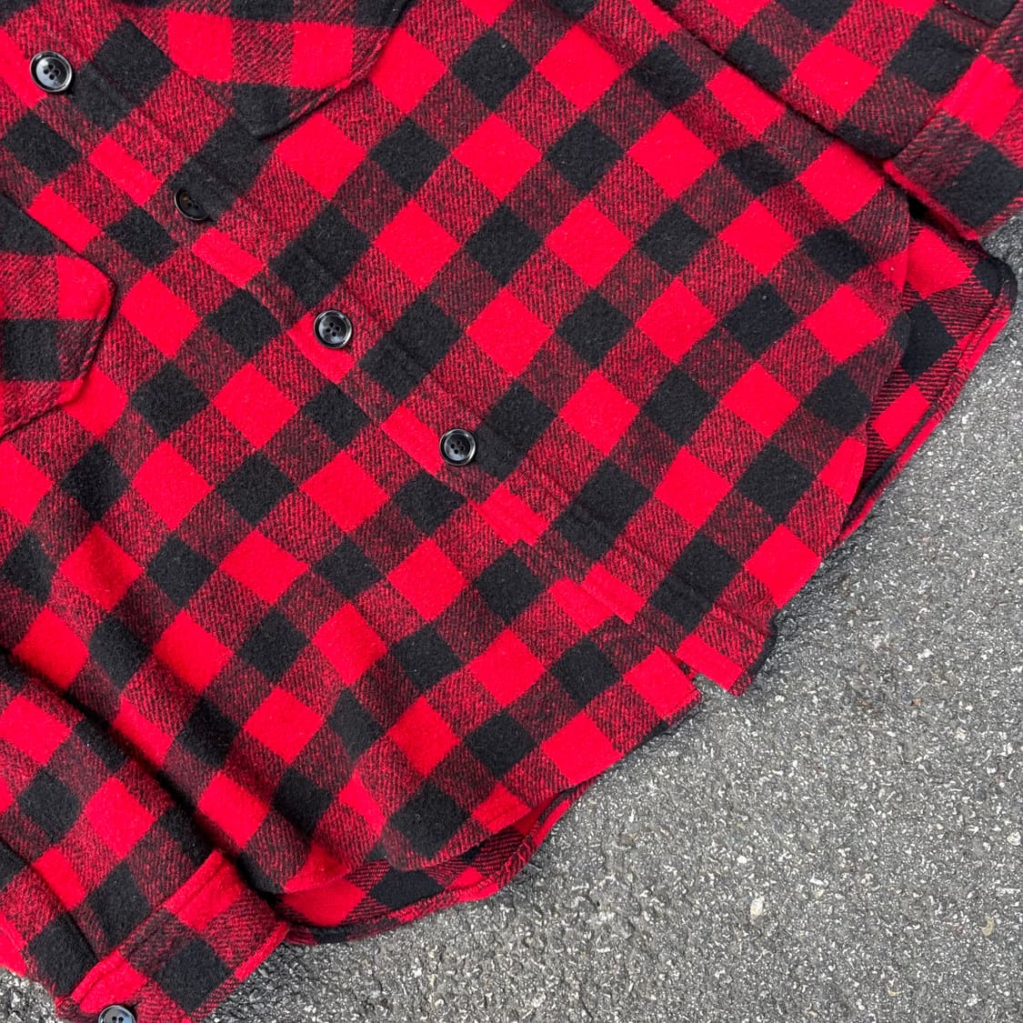 페어쉐인 헤비 울 버팔로 체크 셔츠 상품이미지5