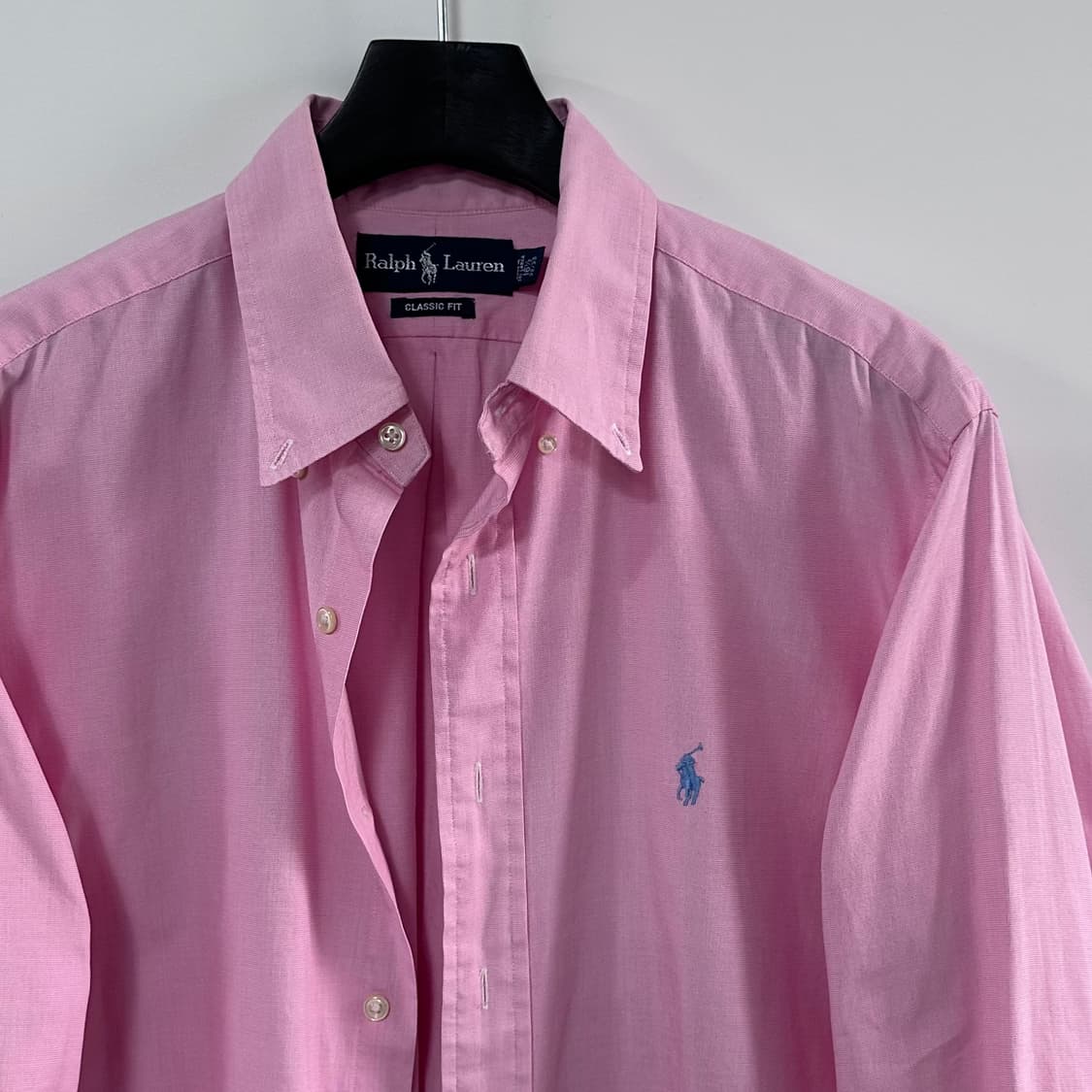 폴로 핑크 오버사이즈 셔츠 (va.109) 상품이미지3