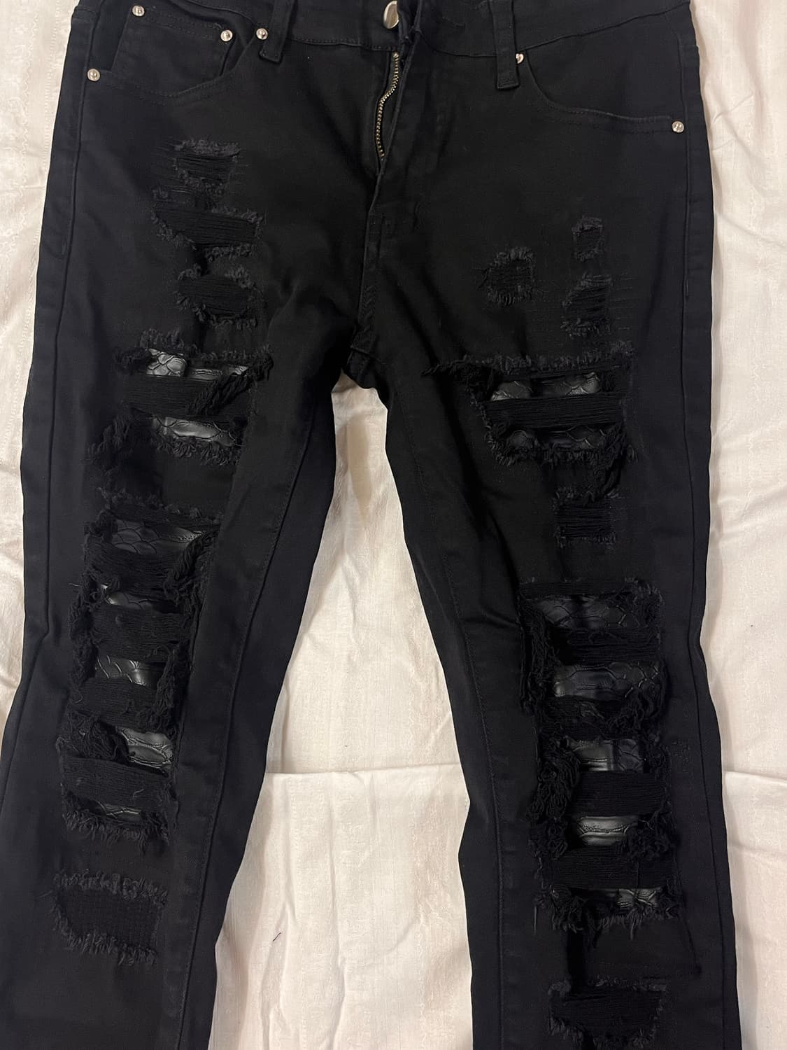 Vkei Python leather denim 상품이미지3