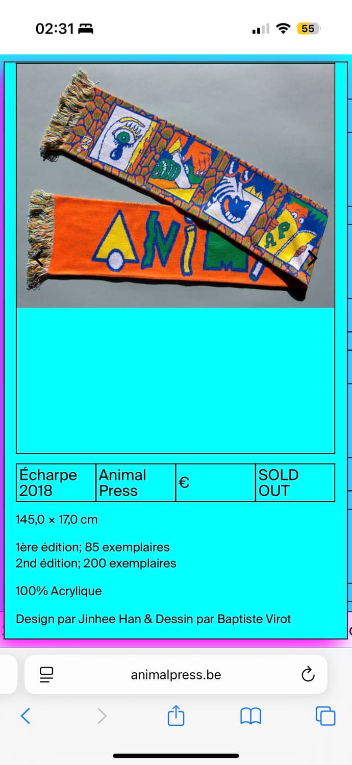 Animal Press scarf 소품 머플러 목도리 상품이미지5