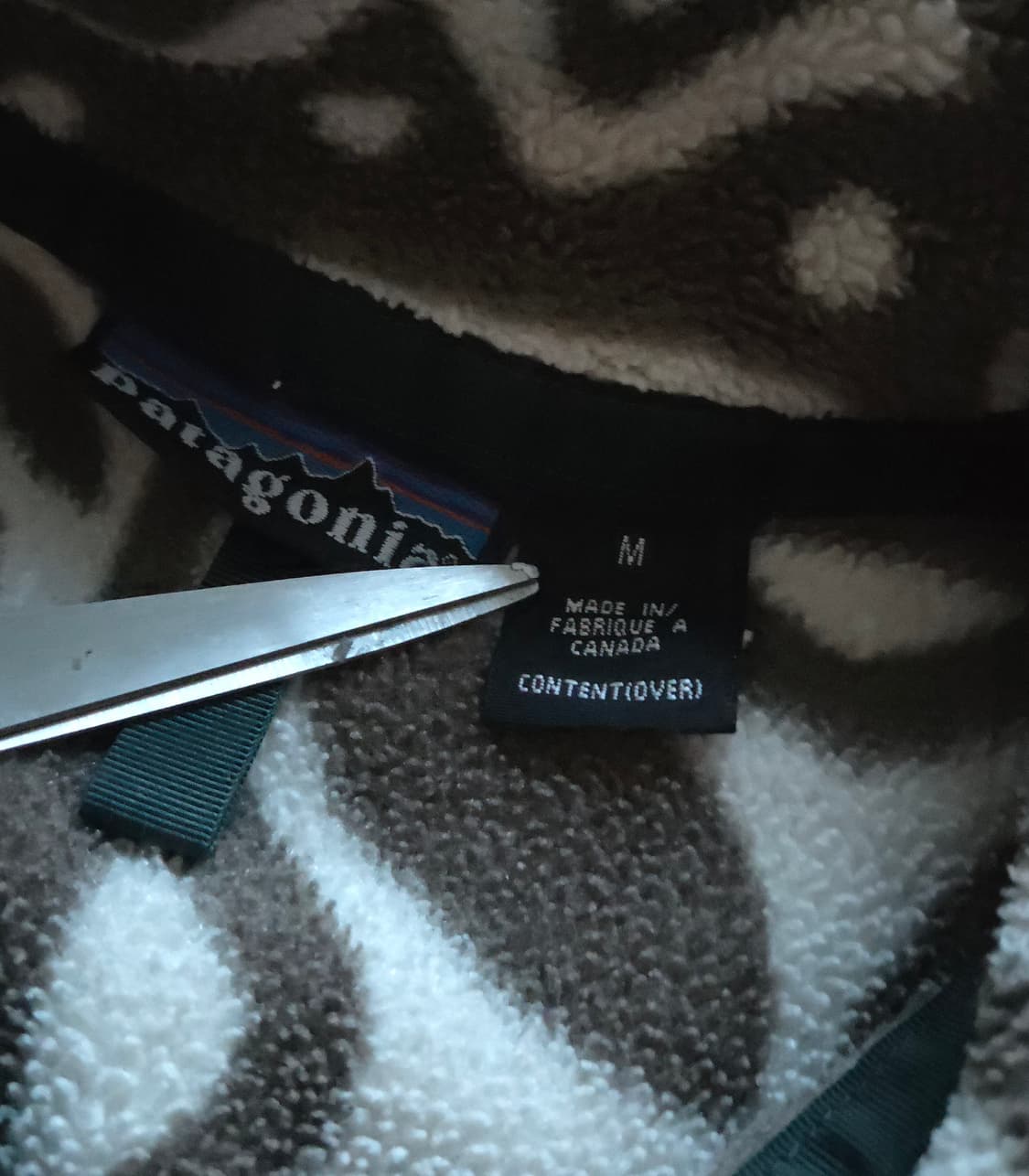(M)파타고니아 Rare Canada 아일랜드 블록 브라운 신칠라 플리스 상품이미지4