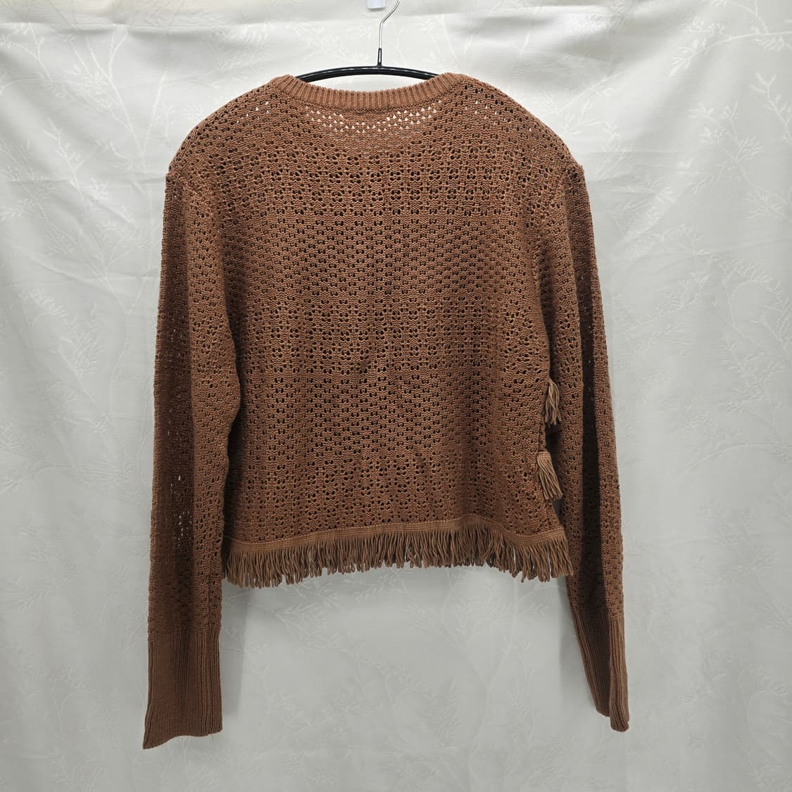 브라운 프린지 니트 가디건 상품이미지3