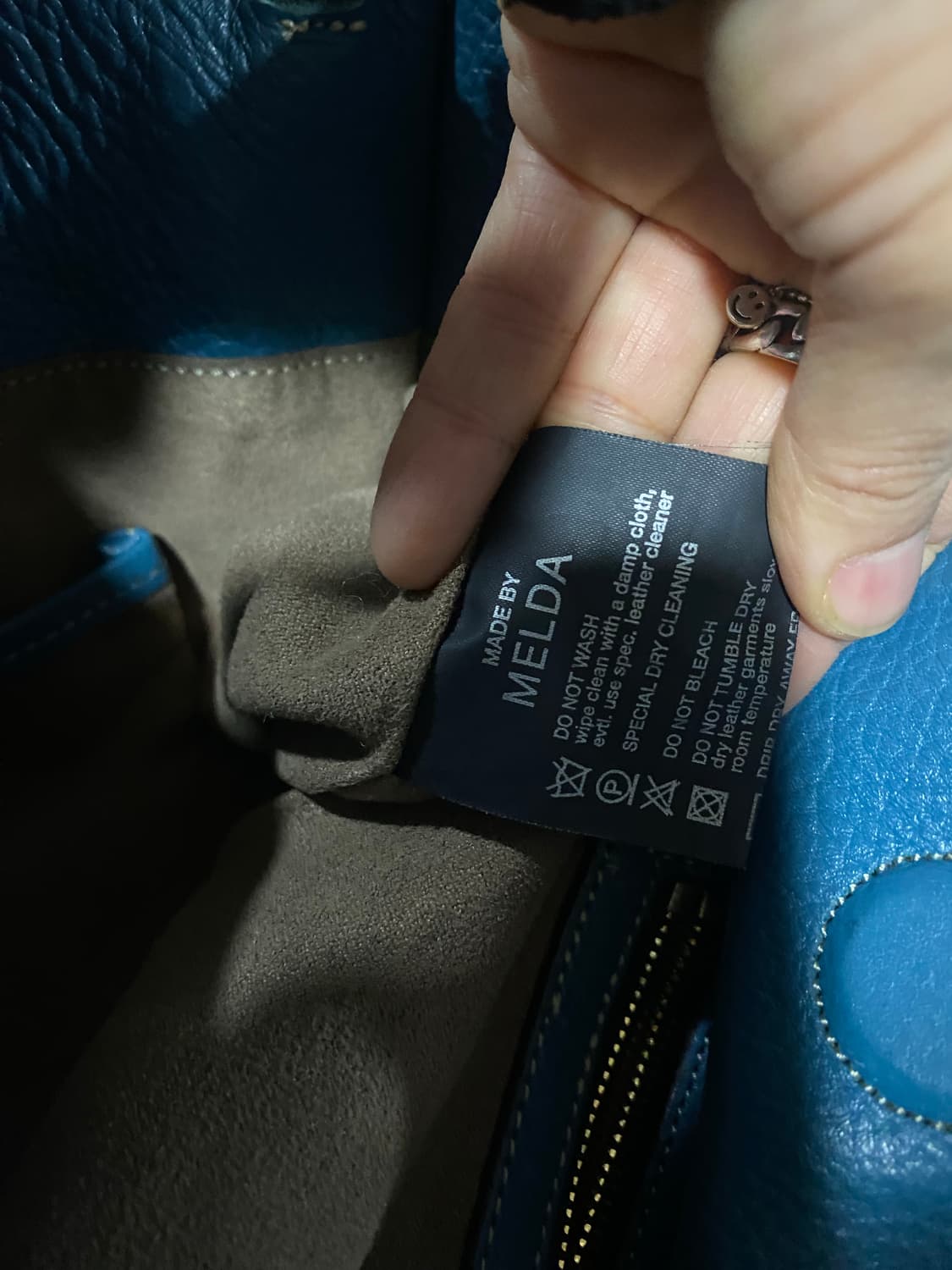 상태 좋은 청록색 리얼 빅백 상품이미지9